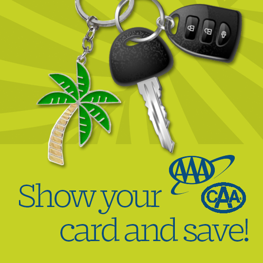 Show your AAA or CAA card and save