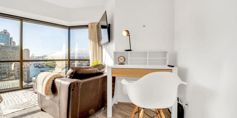 Suite interior at Bishop Suites Downtown Honolulu