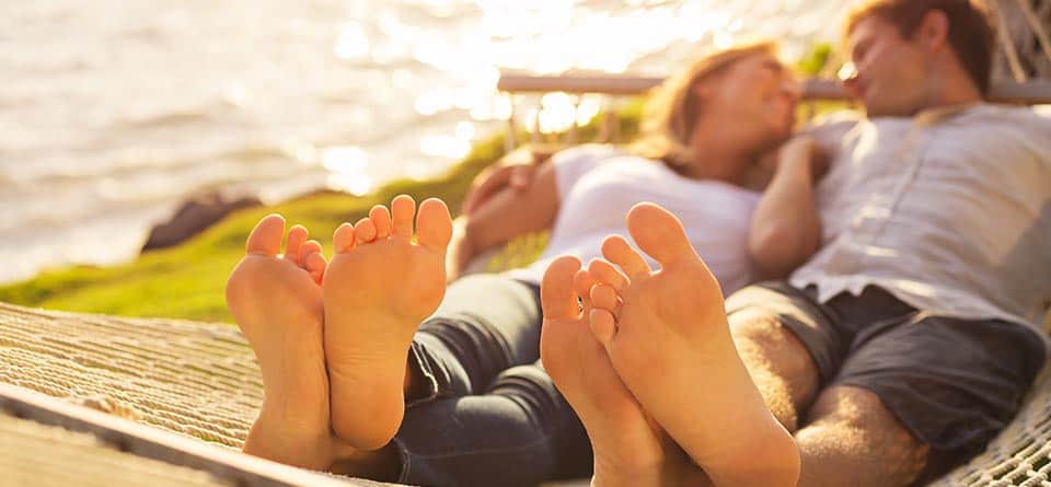 Guests relaxing at a Castle vacation rental