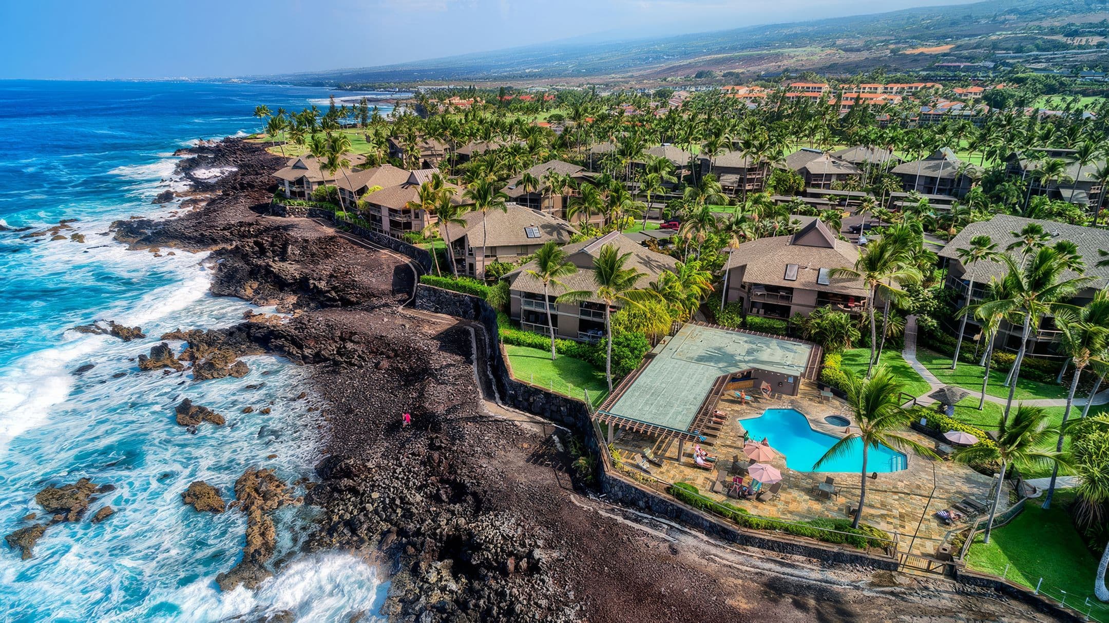 Castle Kanaloa at Kona oceanfront condominium resort in Keauhou