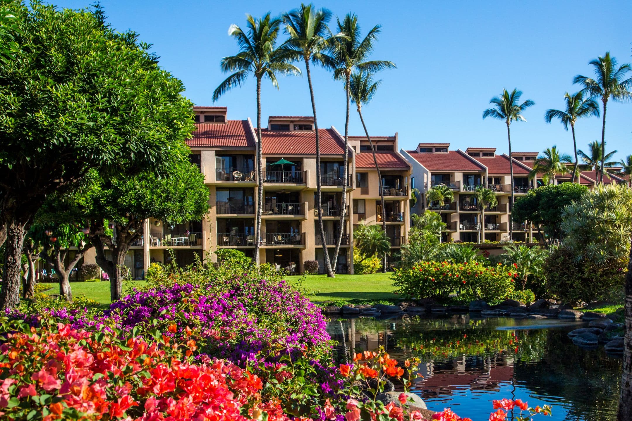 Castle Kamaʻole Sands Resort grounds across from Kamaʻole Beach Park III in Kīhei, Maui