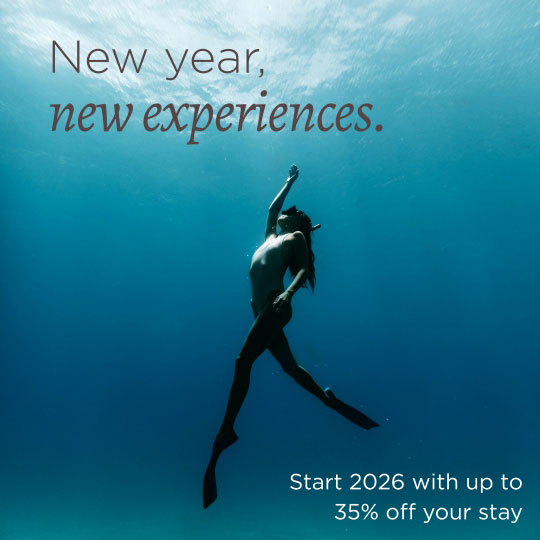 New Year, New Experiences. Start 2026 with up to 35% off your stay.
