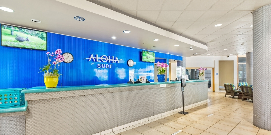 Lobby view at Aloha Surf
