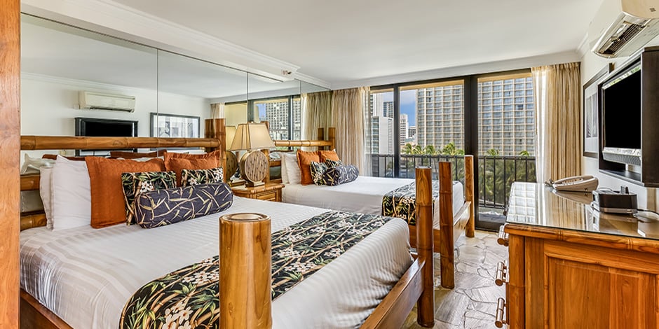 Bedroom at One Bedroom City Mountain View at Bamboo Waikiki Hotel