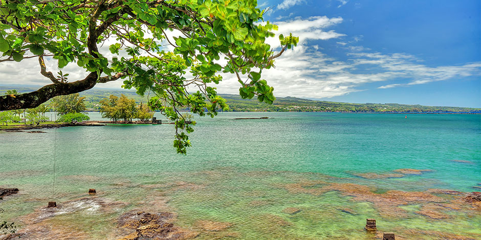 Ocean view at Pagoda Hilo Bay Hotel