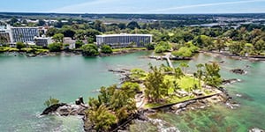 Hilo Oceanfront Hotel Hawaiian Castle Resorts Aerial View Of Hilo Hawaiian Hotel