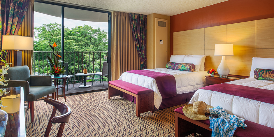 Standard room view at Hilo Hawaiian Hotel