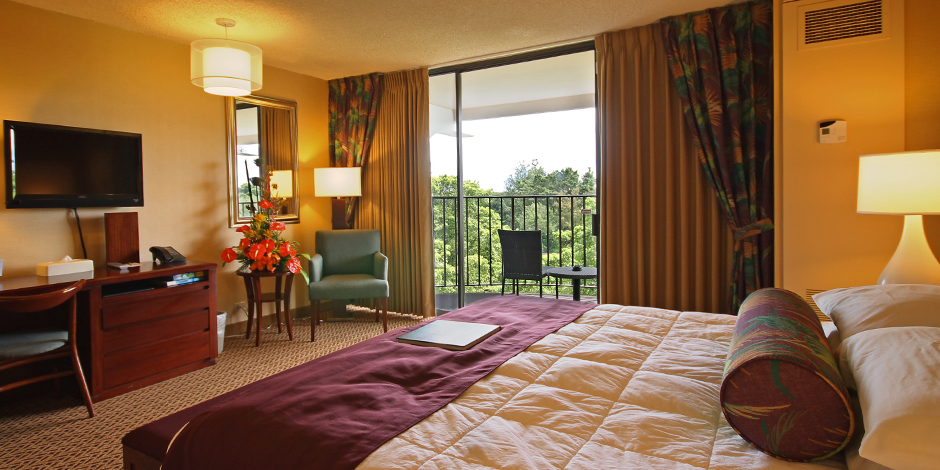 Standard room view at Hilo Hawaiian Hotel