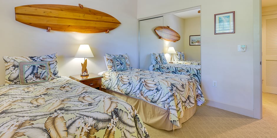 Interior bedroom at Halii Kai at Waikoloa