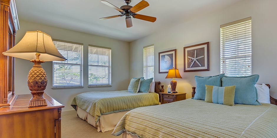 Interior bedroom view of Halii Kai at Waikoloa