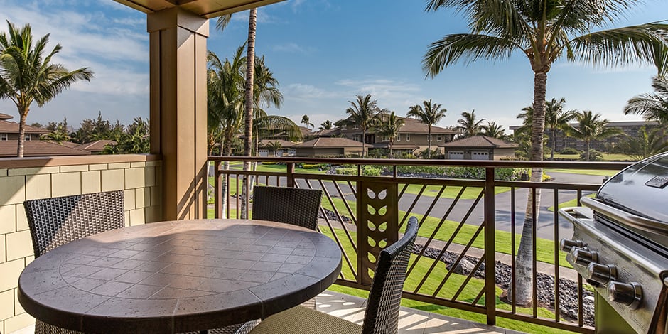 View from lanai of Halii Kai at Waikoloa