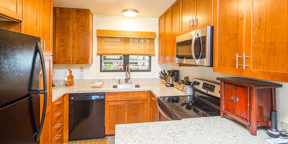 Kitchen at Kaha Lani Resort