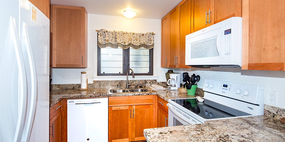 Kitchen at Kaha Lani Resort