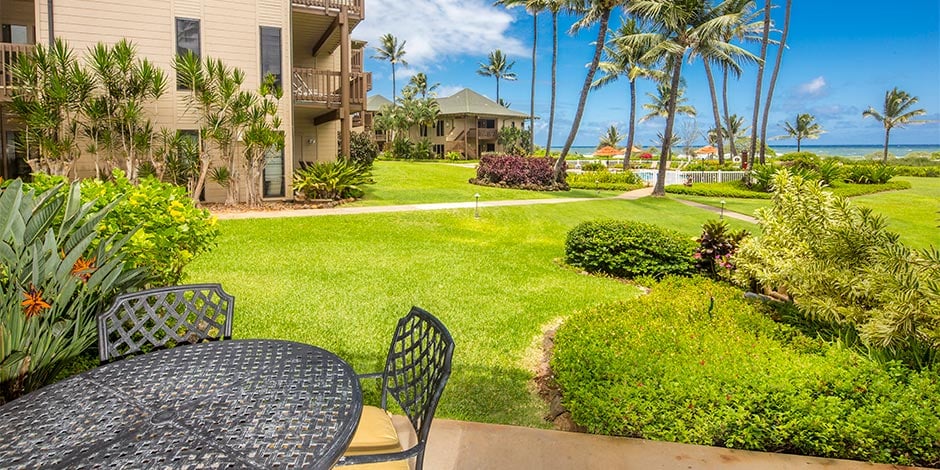 View from Lanai at Kaha Lani Resort