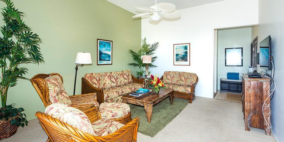 Bedroom at Kaha Lani Resort