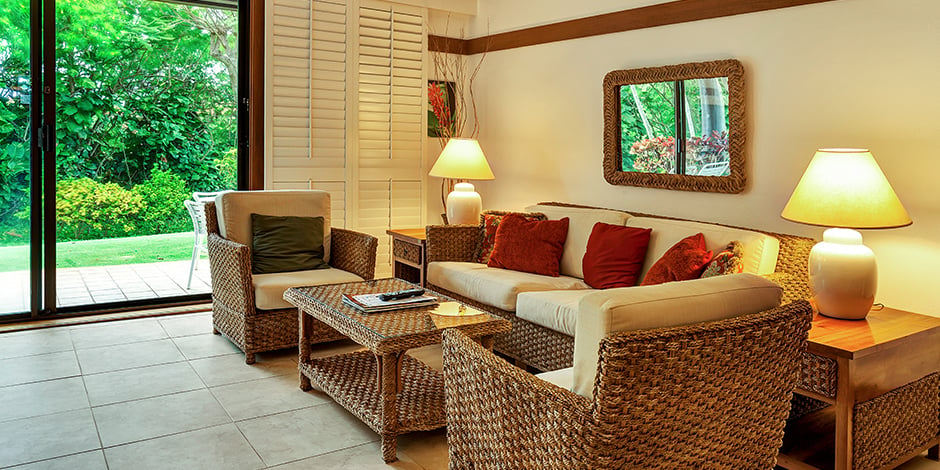 Interior room view at Kiahuna Plantation