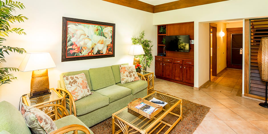 Livingroom at Kiahuna Plantation