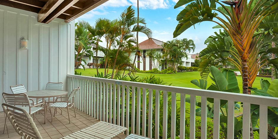 View from lanai at Kiahuna Plantation