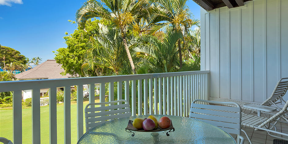 View from lanai at Kiahuna Plantation