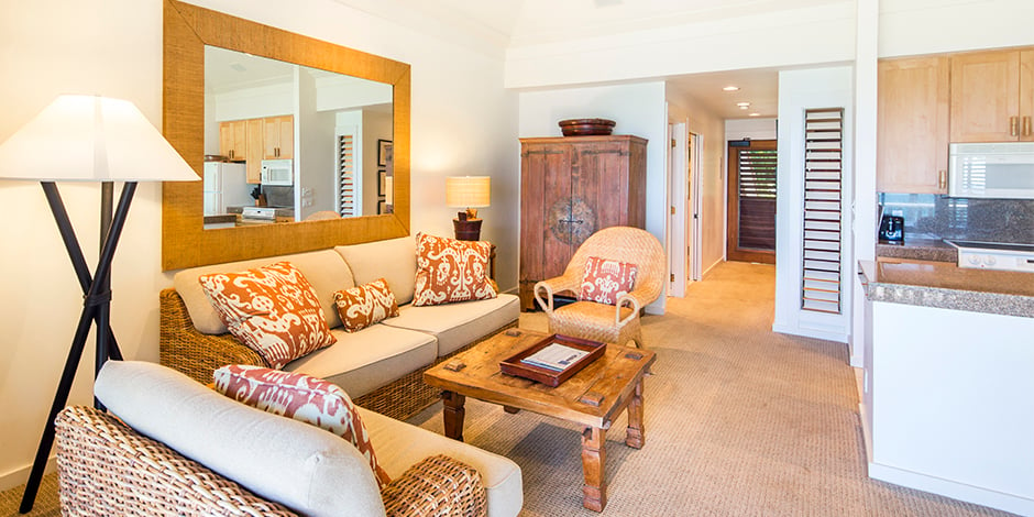 Livingroom at Kiahuna Plantation