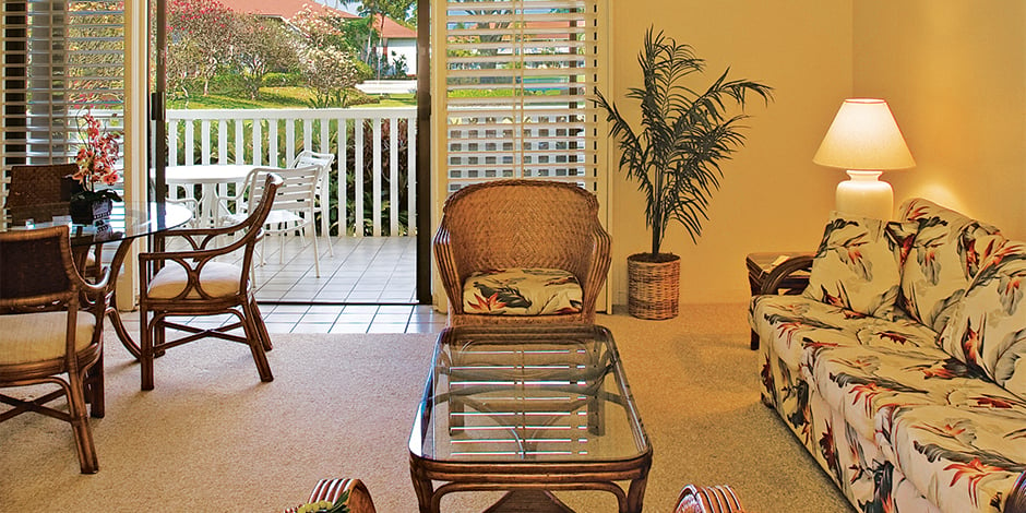 Livingroom at Kiahuna Plantation