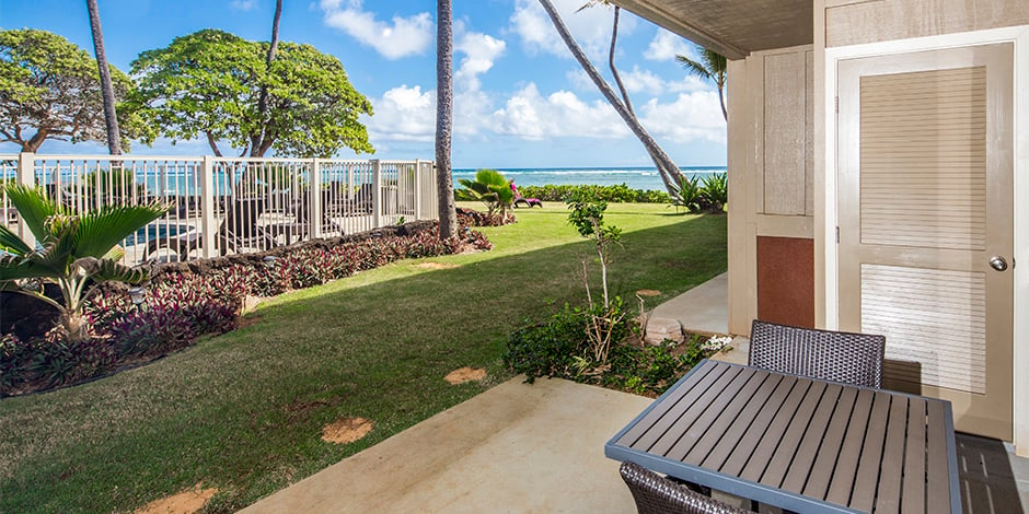 View from lanai at Kauai Kailani