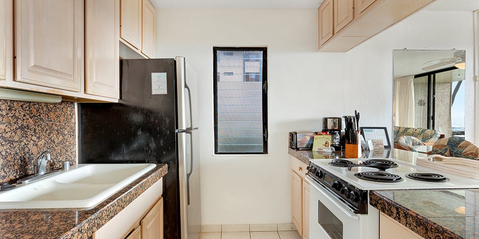 Kitchen at Kona Reef Resort