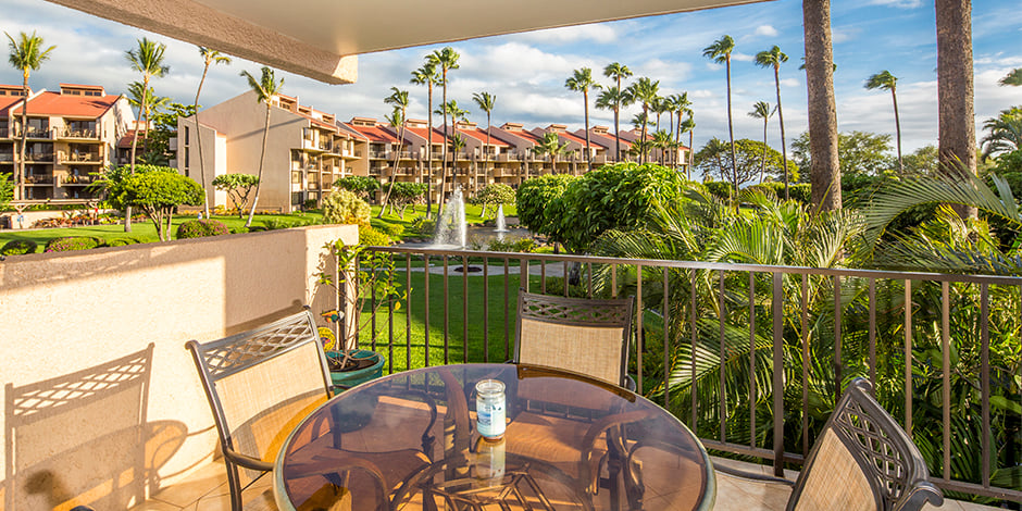 View from lanai at Kamaole Sands