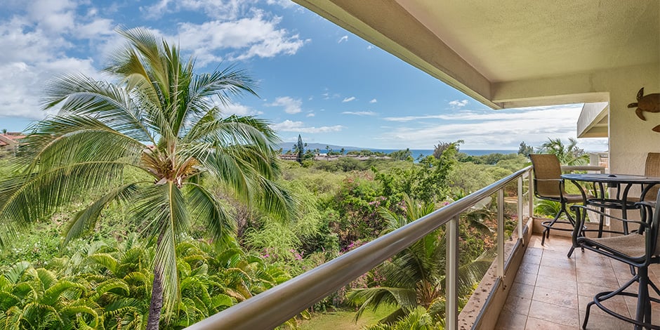 View from lanai at Maui Banyan