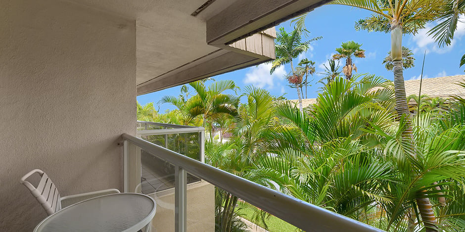 View from lanai at Maui Banyan