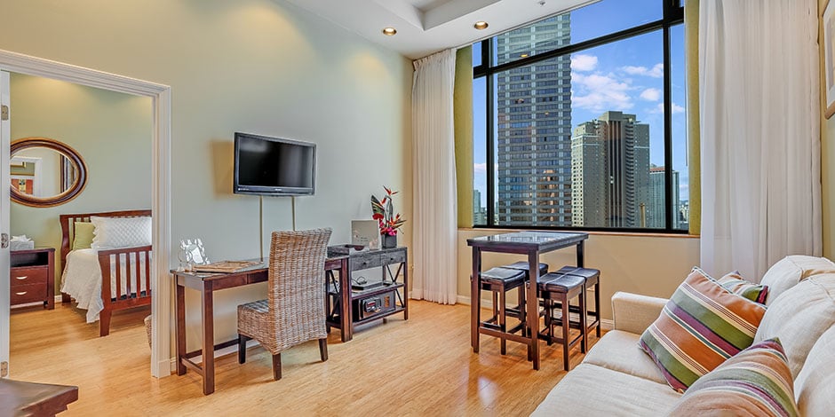 1 Bedroom City View at Palms Waikiki Hotel