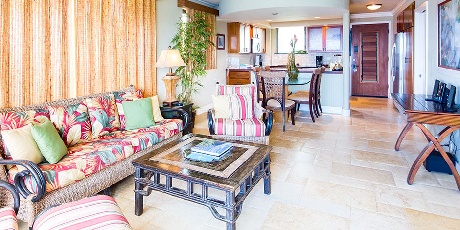 Interior room at Poipu Shores Resort