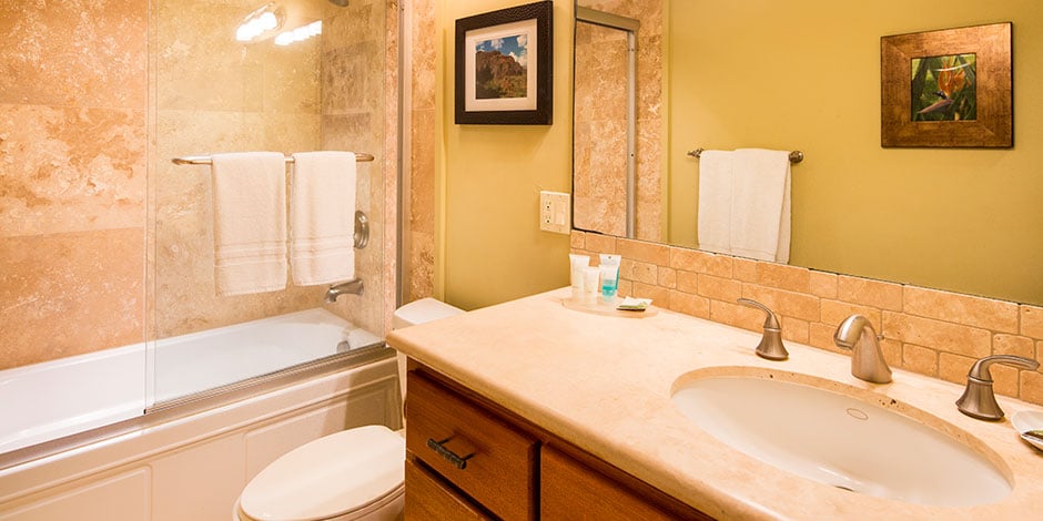 Bathroom at Poipu Shores Resort