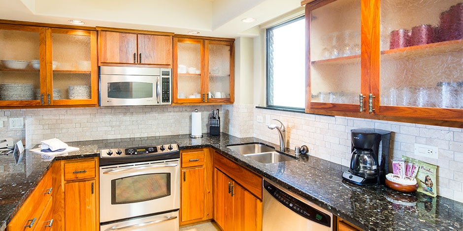 Kitchen at Poipu Shores Resort