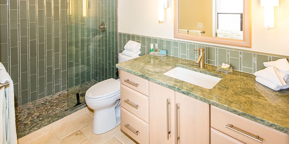 Bathroom at Poipu Shores Resort