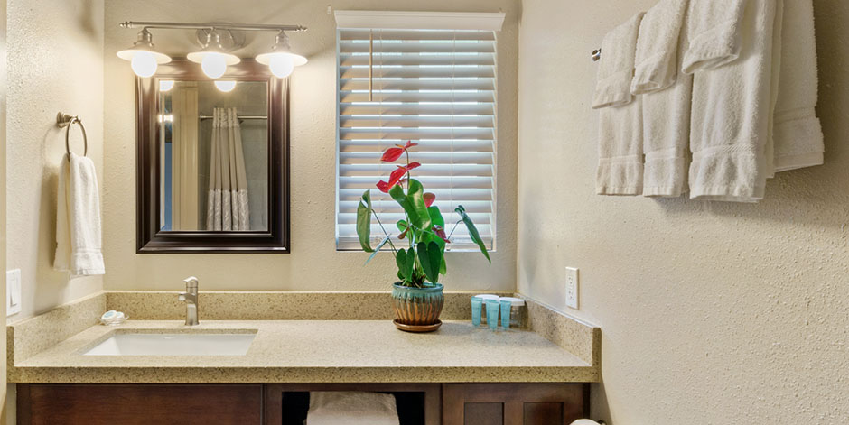 Bathroom in studio unit at Waimea Country Lodge