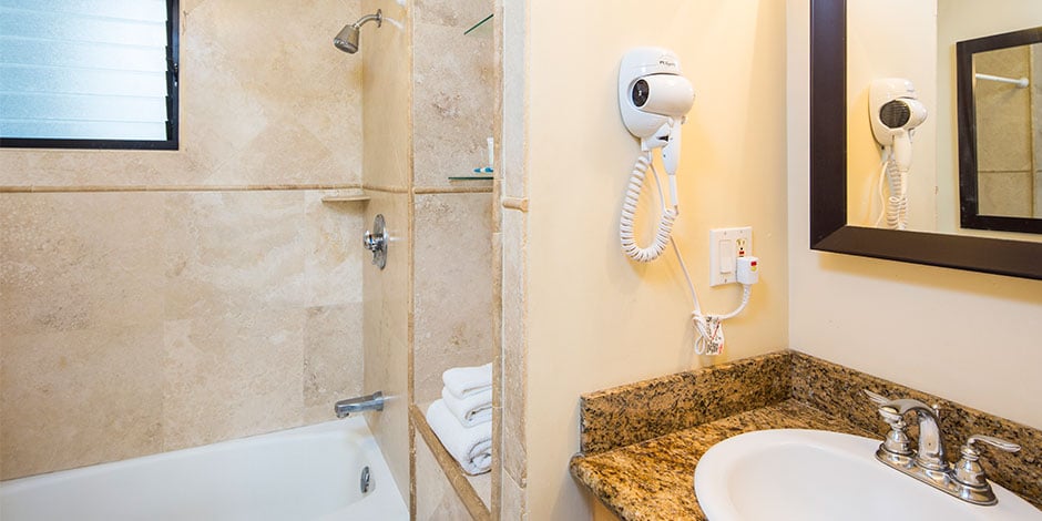 Bathroom at Waikiki Grand Hotel