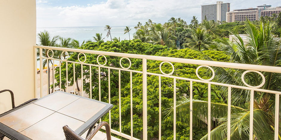 View from lanai at Castle Waikiki Shore