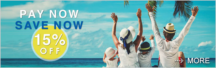 15% off when prepaying your stay.